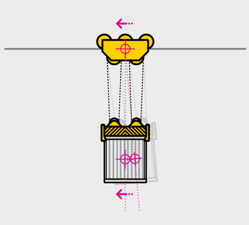 Smart crane key feature during traveling