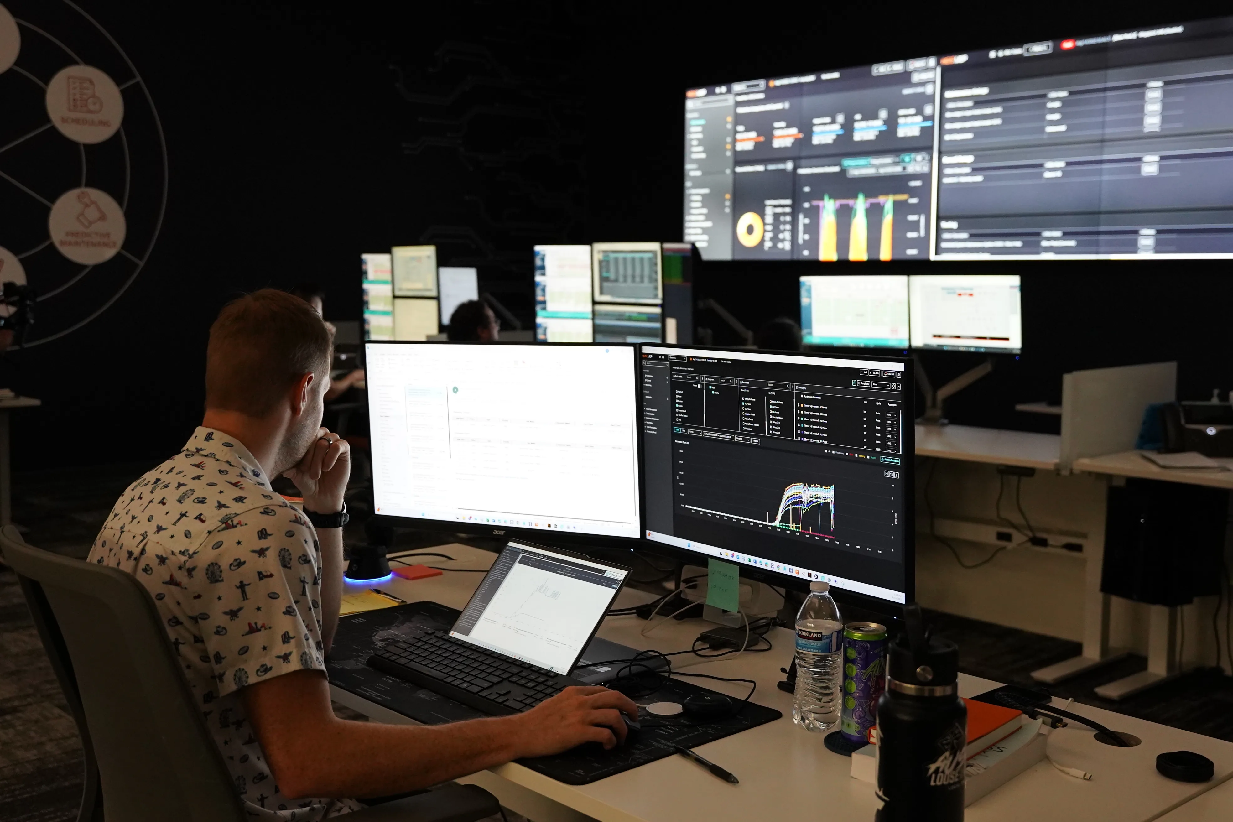 Remote Operations Center monitoring screens