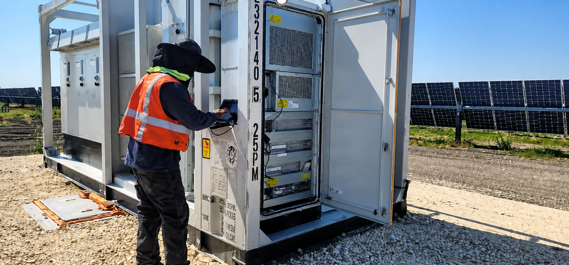 Technical services team supporting PV and BESS assets